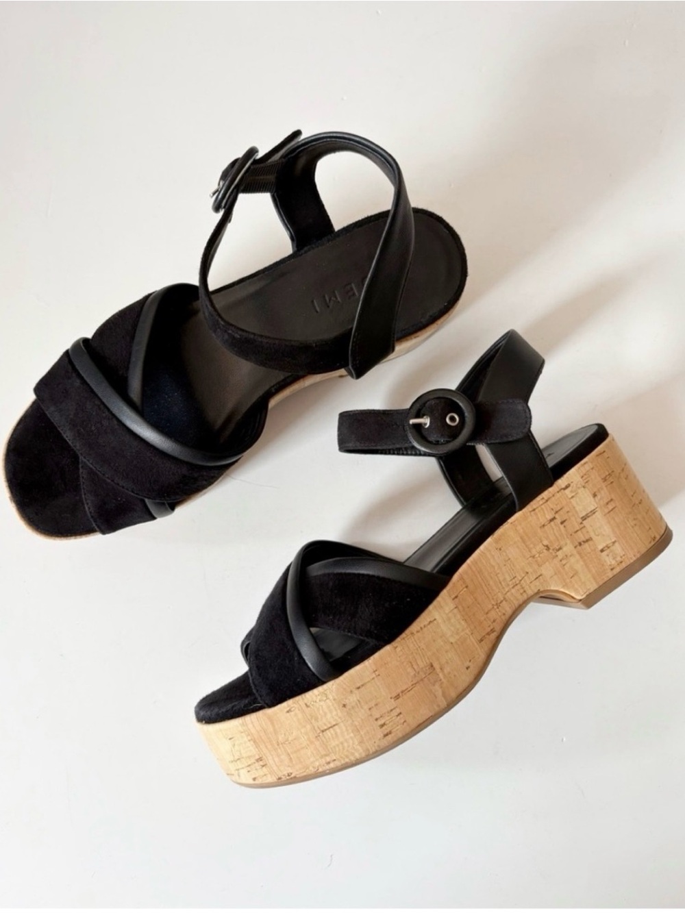 M.Gemi Cork Platform Shoes - size 38 (8.5)